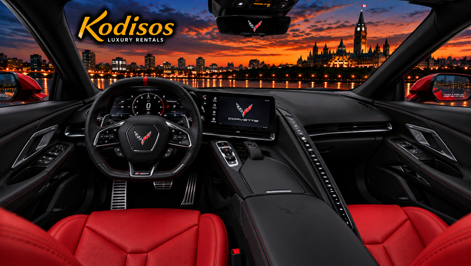 Torch Red Corvette C8